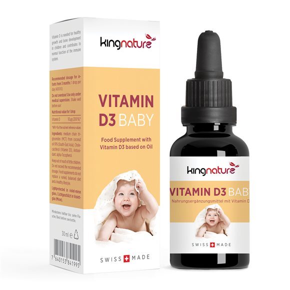 KINGNATURE VITAMIN D3 BABY 400 IE<br>30 ml, Flasche, Tropfen, Drops