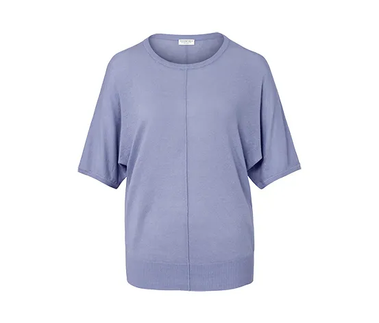 Feinstrick-Shirt aus Leinenmix