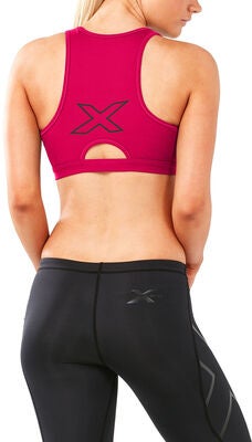 2XU X-Vent Crop Sport-BH, Virtual Pink/Mountain View
