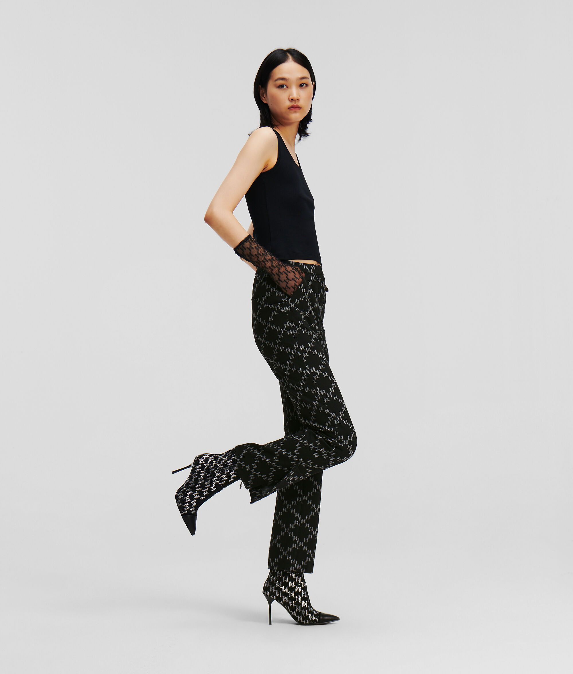 PANTALON EN PUNTO KL MONOGRAM