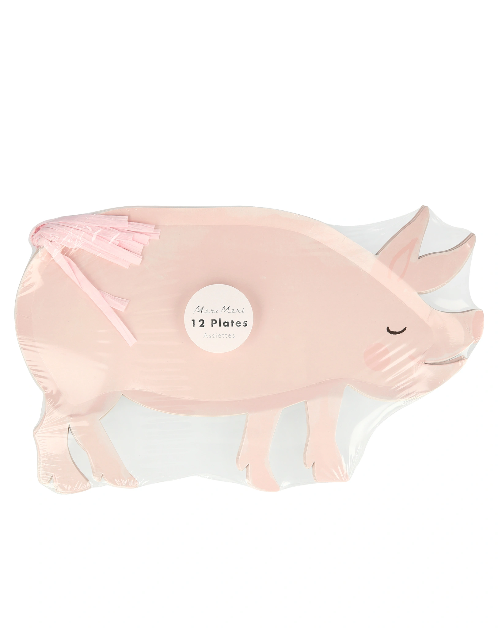 Pappteller ON THE FARM PIG 12er-Set