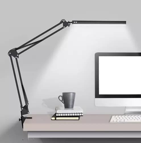 Skrivebordslampe med Arm - LED Bordlampe