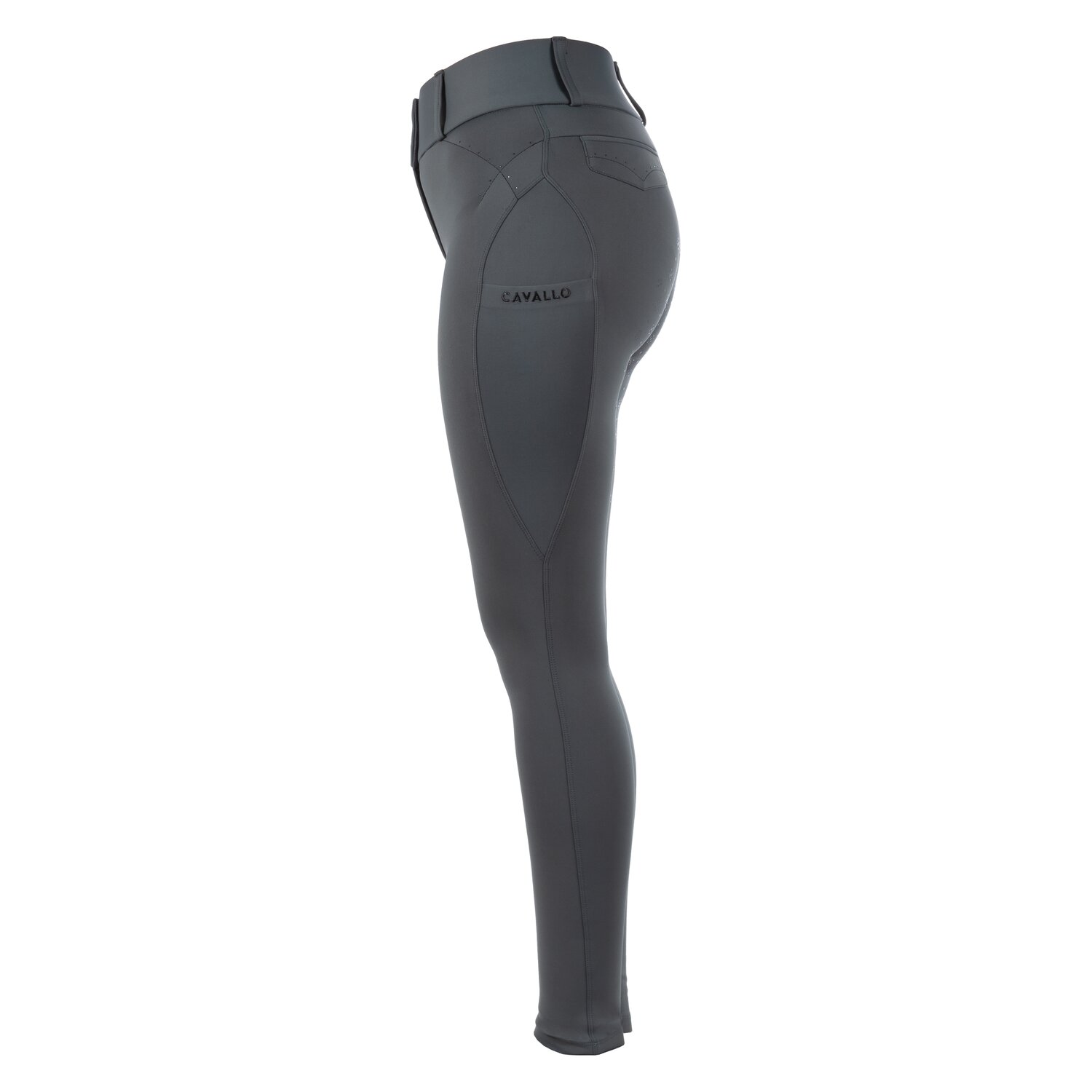 Cavallo Gesäßeinsatz-Reithose CAVALCANDERA GRIP MOBILE - silve pine