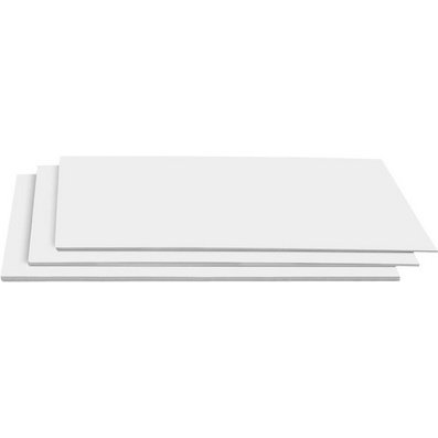 Carton plume en mousse, (L)500 x (P)650 mm, blanc