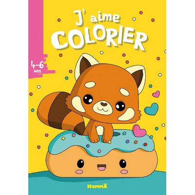 J'aime colorier (4-6 ans) : Panda roux
