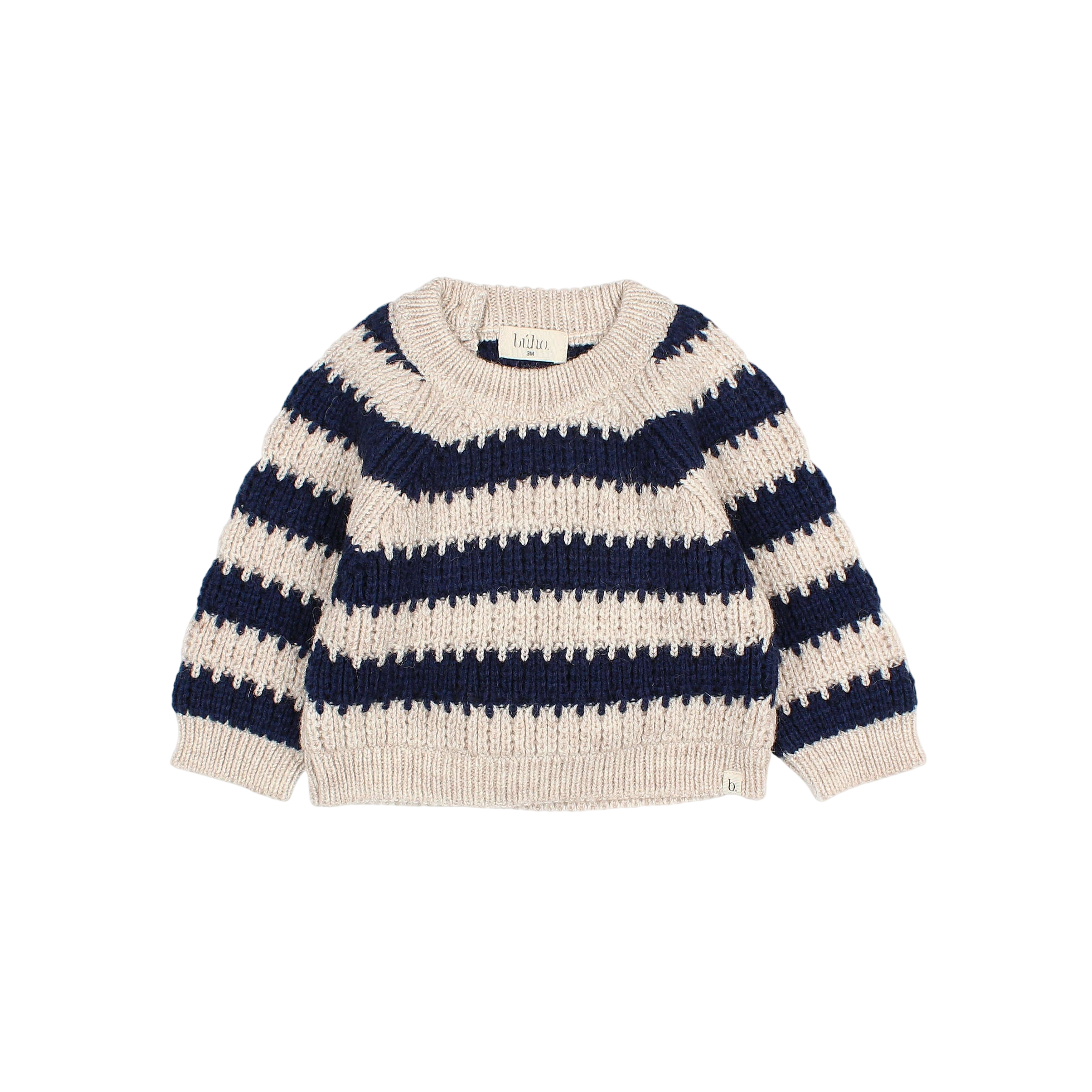 Baby Strickpullover Stripes Navy