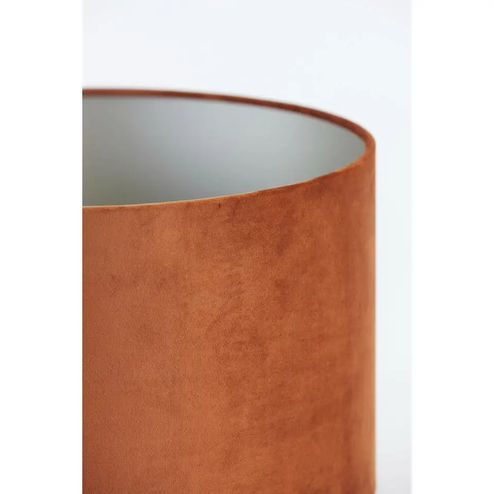 Cilinder Lampenkap Velours - Terra - Ø30x21cm