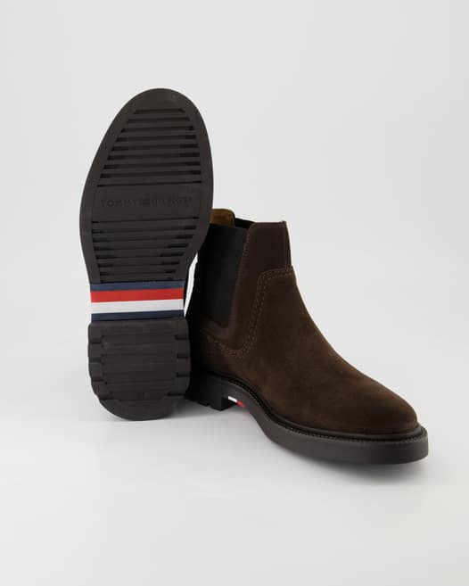 Tommy Hilfiger Hilfiger Comfort LWT Suede Chelsea Boots in Braun
