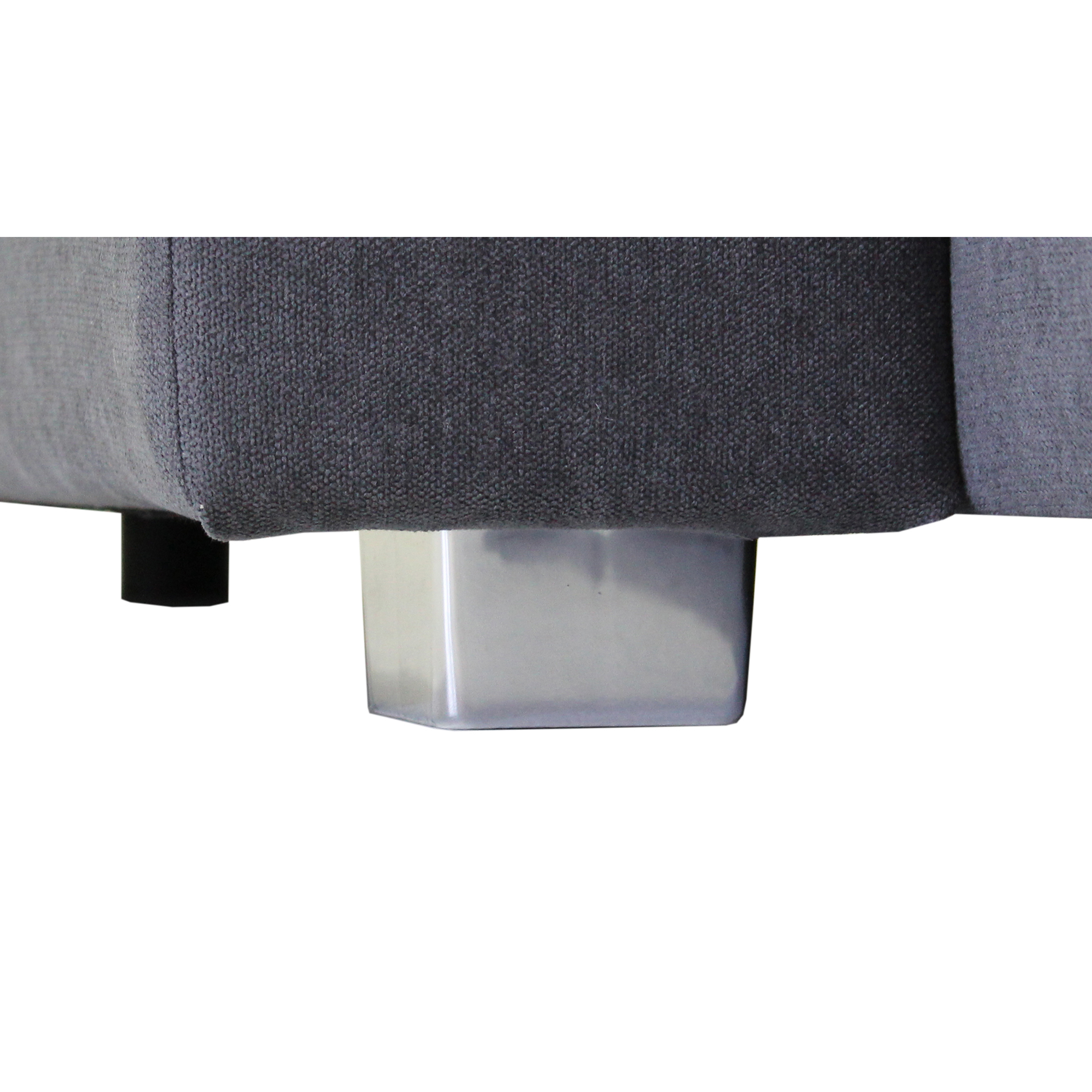 Ecksofa - ash - steel grey - Ottomane rechts