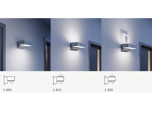 Steinel Sensor Buitenwandlamp up/down 9,8 W 679 lm 3000 KL 810 SC zilver
