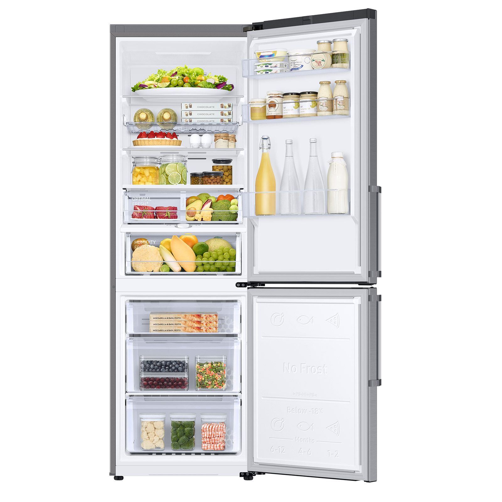 SAMSUNG Kühl-/Gefrierkombination RL34T665ES9/EG - Edelstahl - E