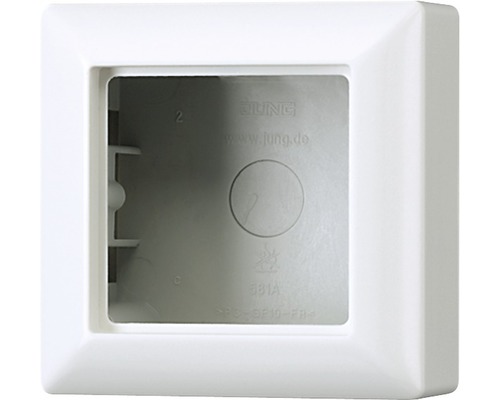 Jung AS 581 A WW opbouwkap, enkel, AS500 alpinewit