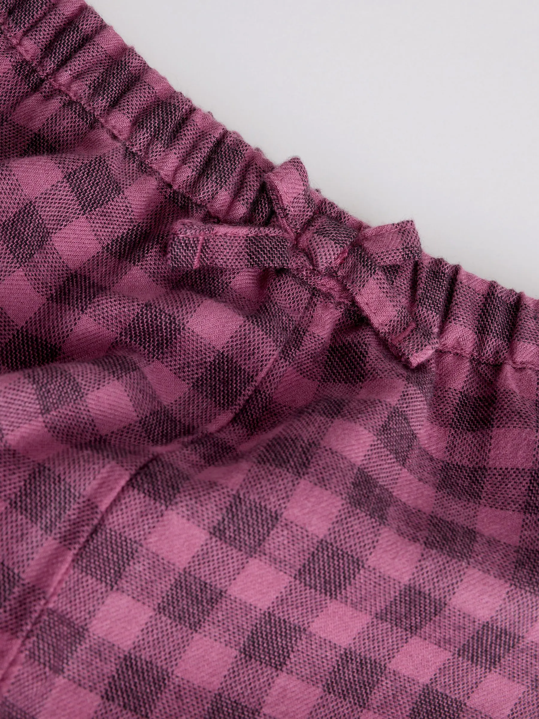 PURPLE GINGHAM - 2 -delige babyset van geweven tops en broeken met lange mouwen (0mnd -2jr)