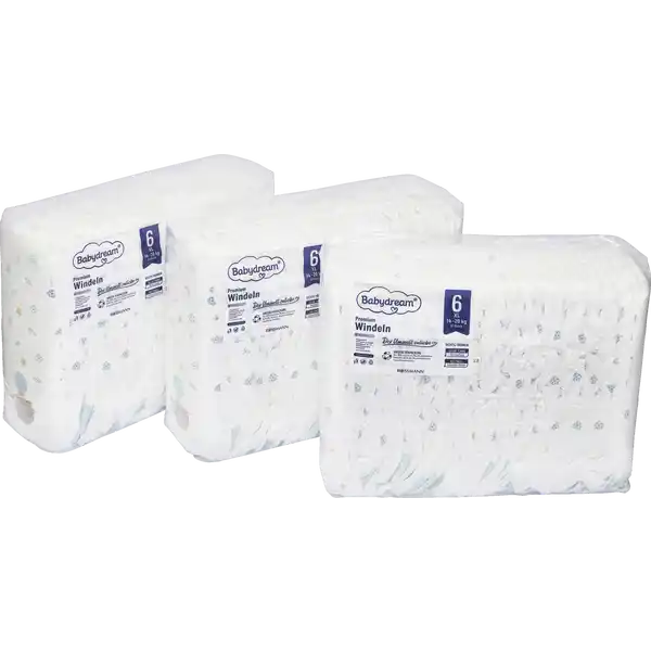 Premium Windel Größe 6 XL, 96 Stück, 14-20 kg
