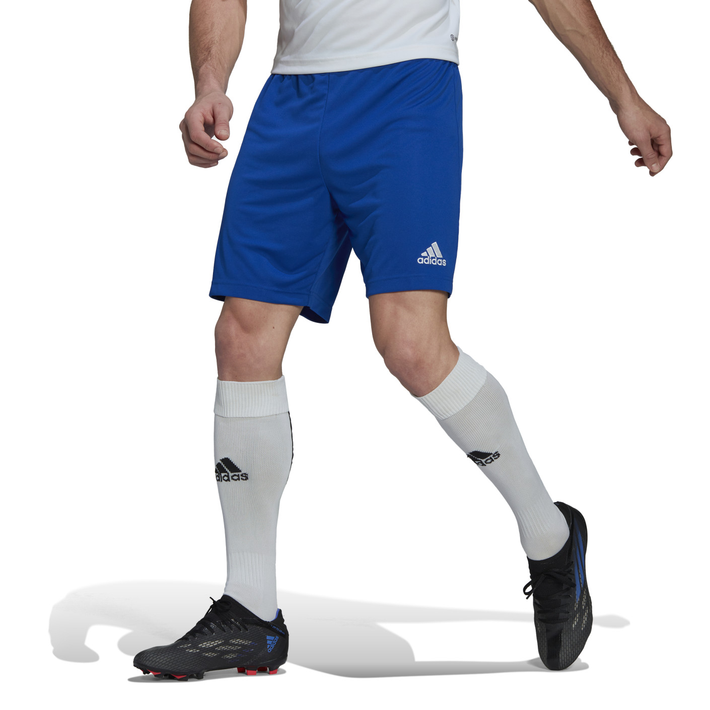 Adidas Entrada 22 Voetbalbroekje Blauw Wit