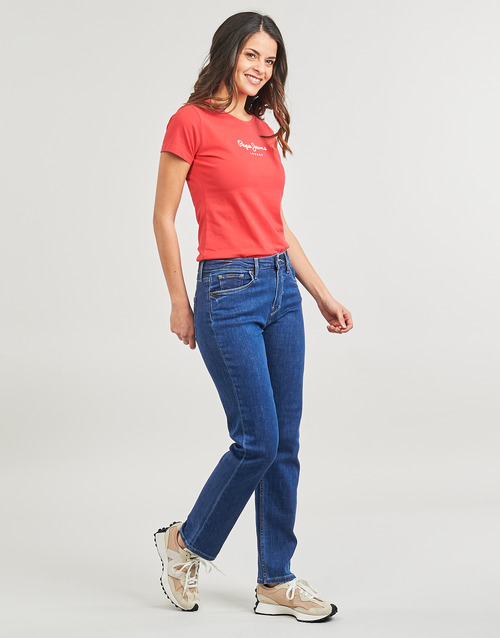 Pepe jeans - STRAIGHT JEANS HW - Bleu