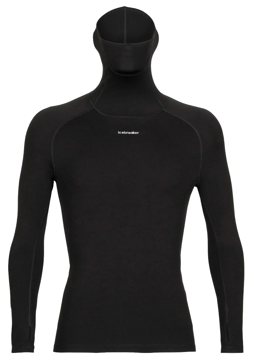 Merino LS Roll Neck Herre IB001/Black
