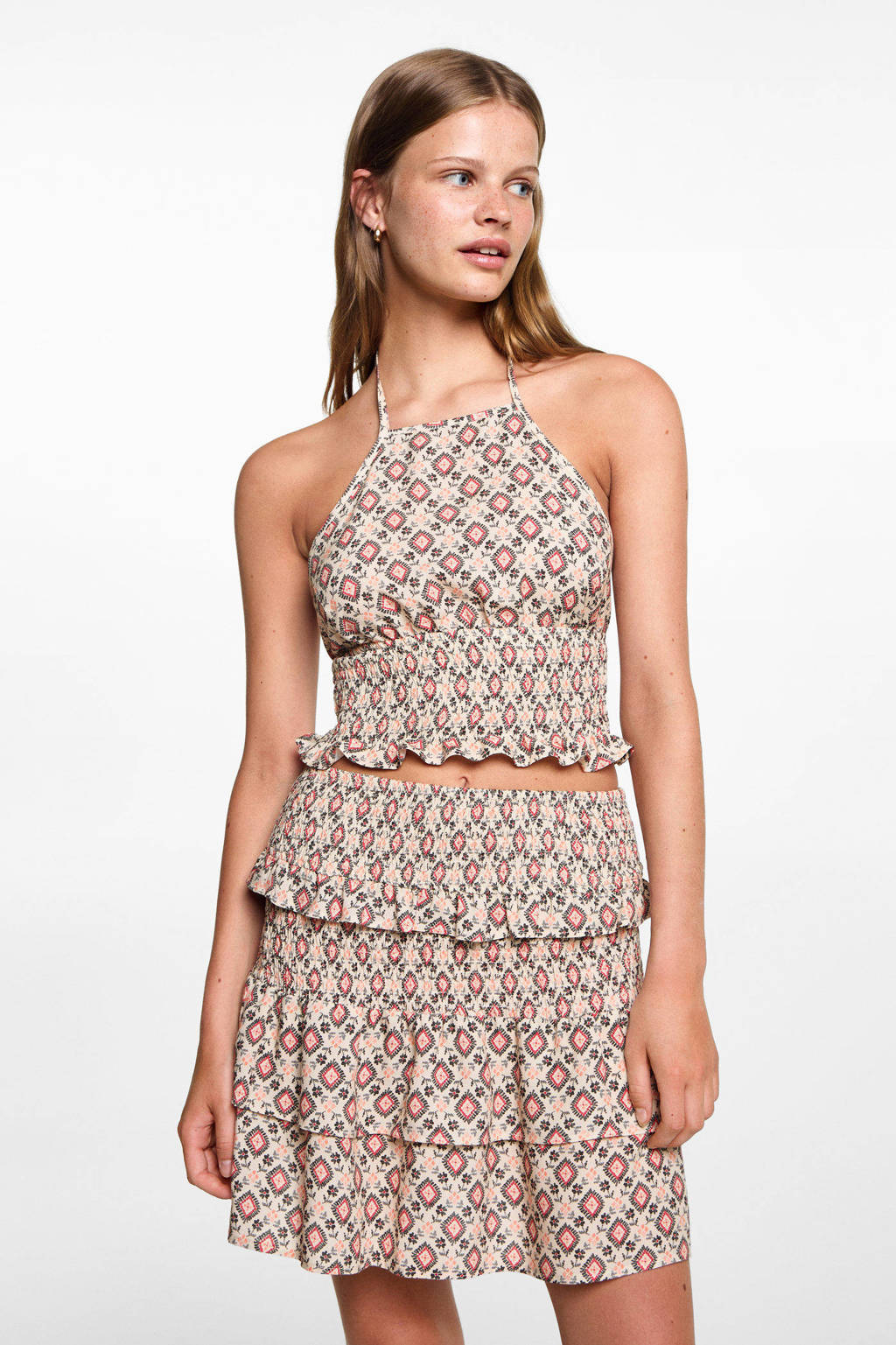 MANGO TEEN strokenrok beige