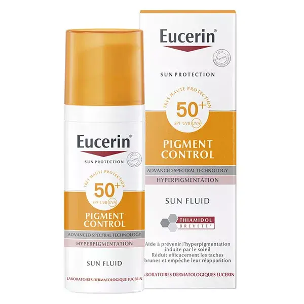 Protetor Solar Fluido Anti-Manchas Escuras Eucerin Controle de Pigmentação FPS 50+ 50ml