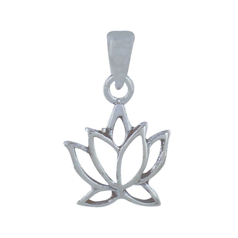Pendentif Argent Fleur de Lotus Ajouré