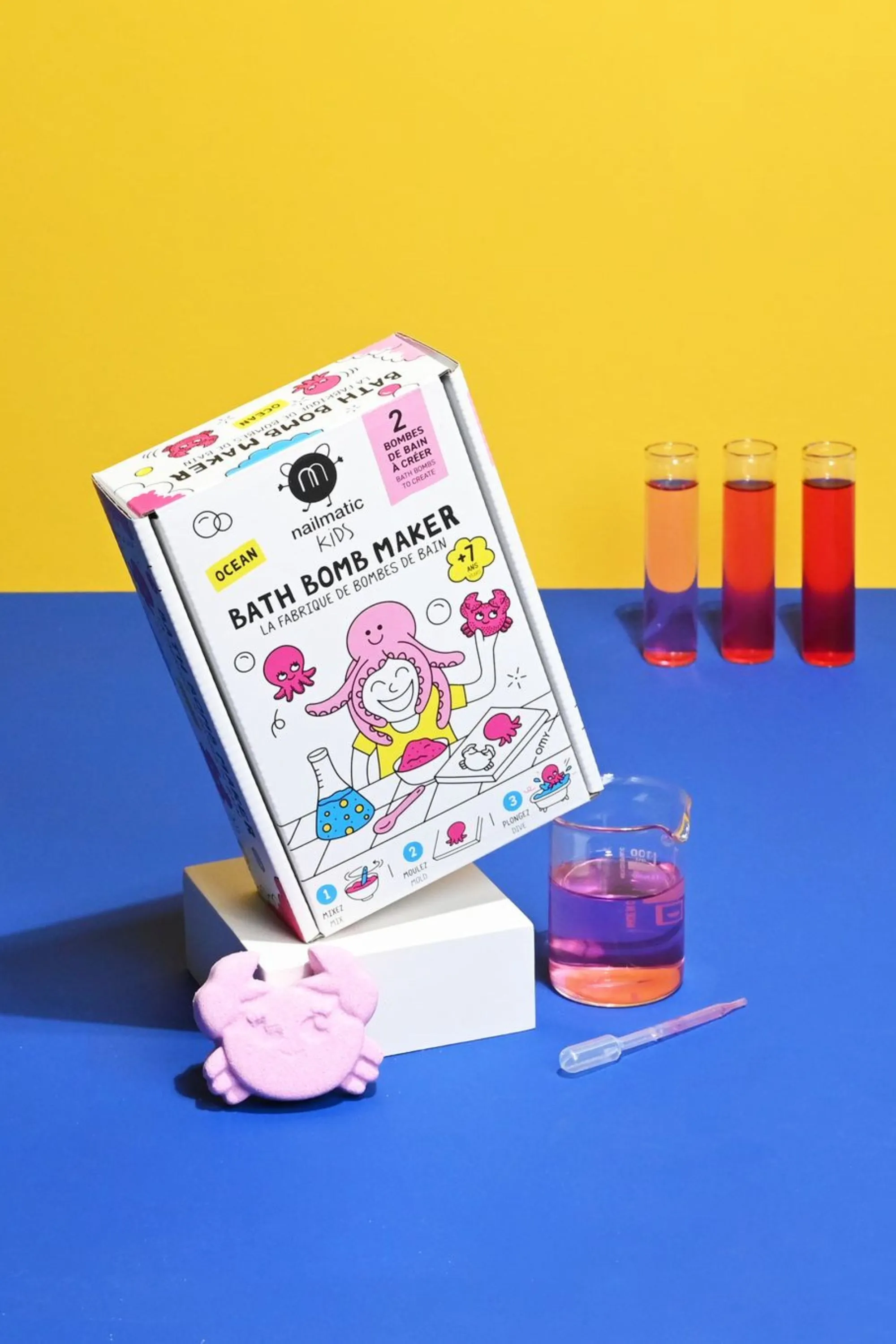 Nailmatic Coffret enfant DIY boules de bain Océan-196 g
