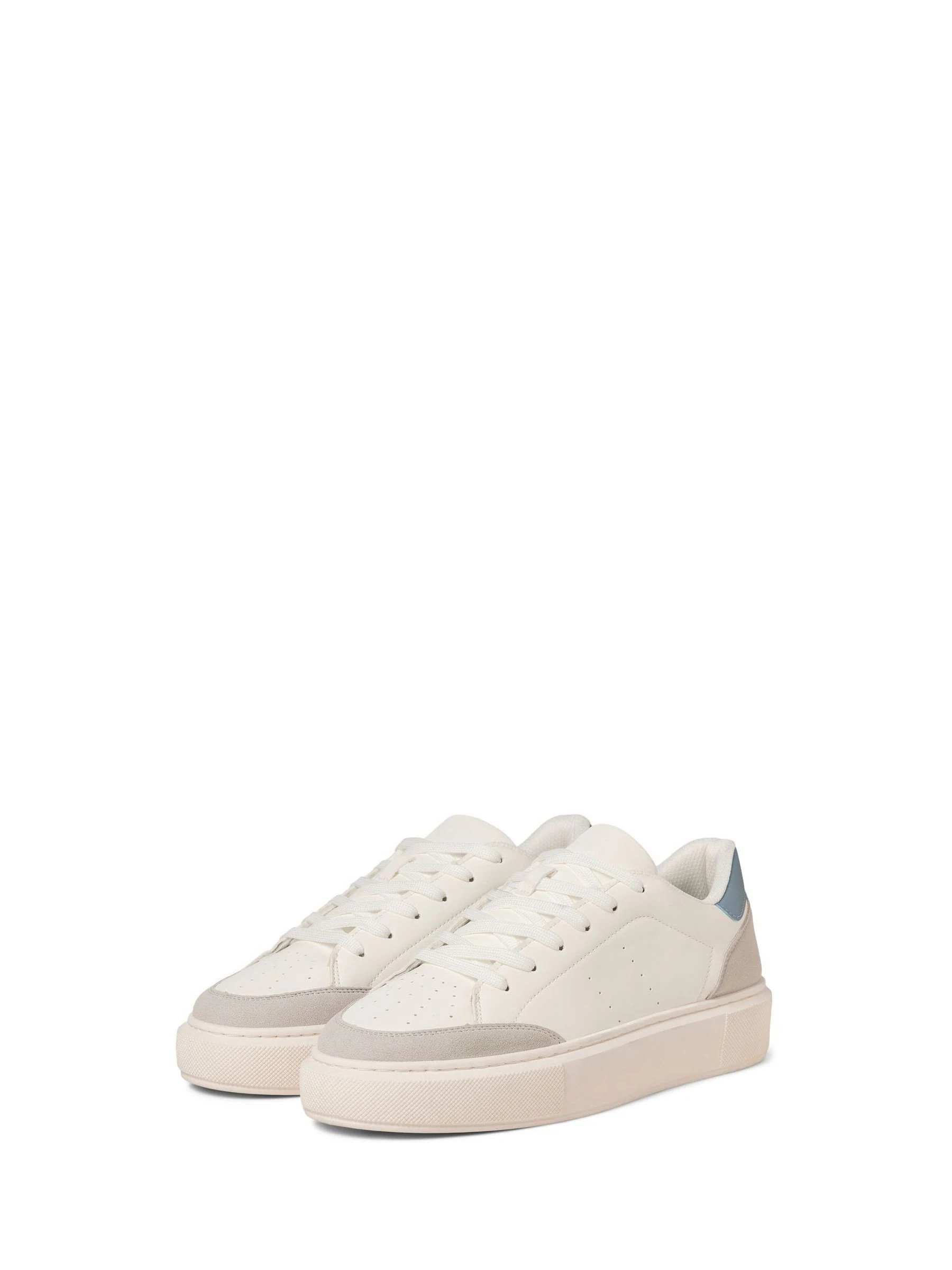 Off White - JACK & JONES Chunky Sole PU Trainers
