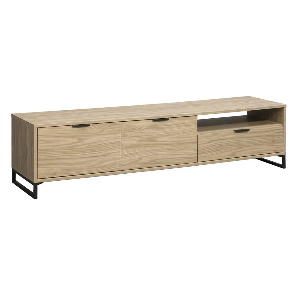 TV-meubel Lucca - eikenkleur - 46x185x48 cm
