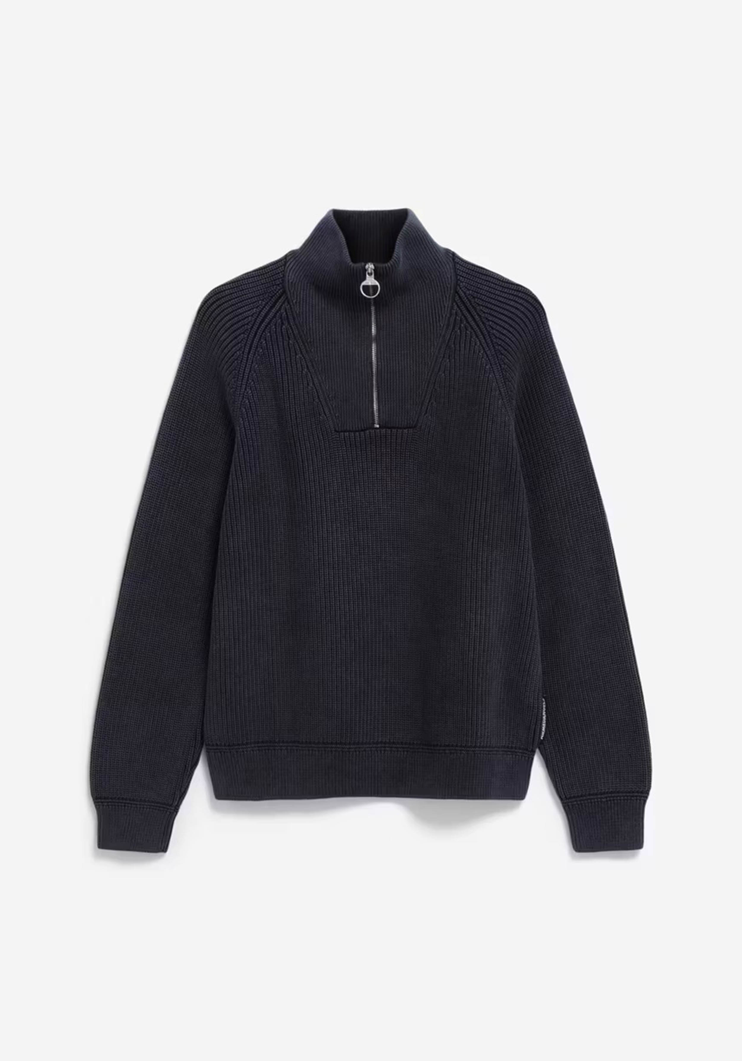 Armedangels Strickpullover Kaalves Gmt Dye Night Sky