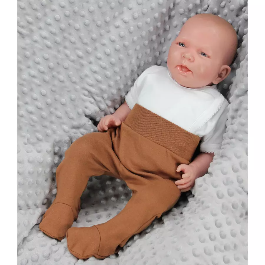 TupTam Baby Jungen Strampelhose mit Fuß 3er Pack braunschwarz