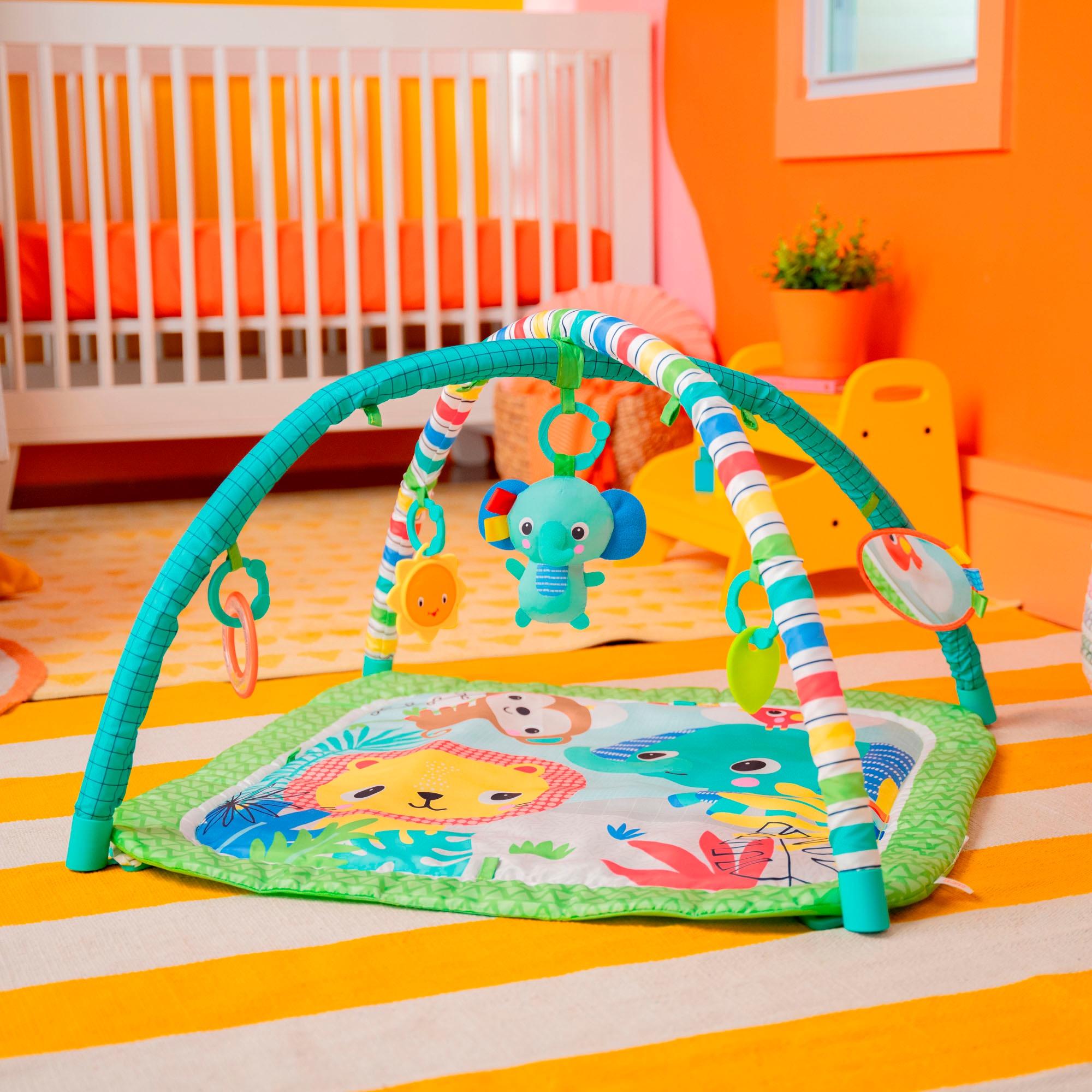Bright Starts Baby Gym »Wild Wiggles™ FoldAway Activity Gym™« mit verschiedenen Melodien