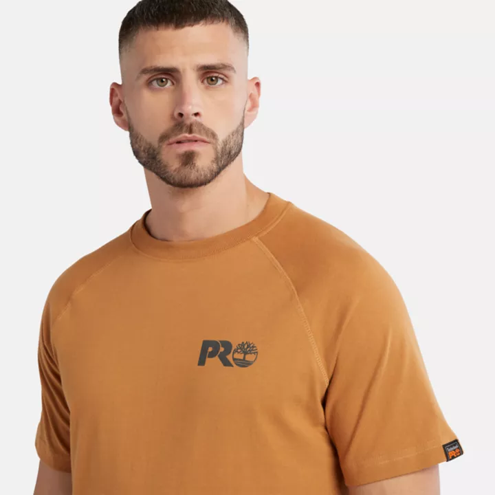 T-shirt à logo réfléchissant Timberland PRO Core pour homme en jaune foncé