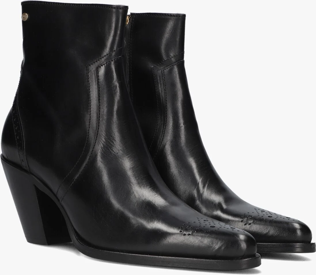 FRED DE LA BRETONIERE zwarte fred de la bretoniere enkellaarsjes blaire ankle boot