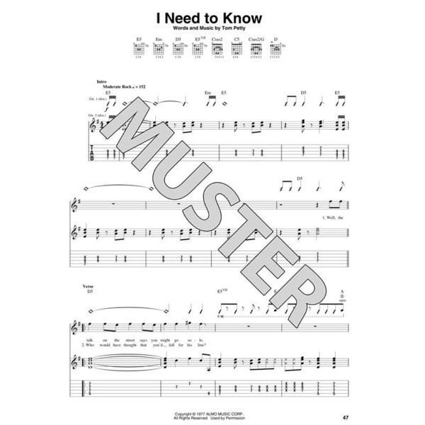 Hal Leonard Tom Petty Definitive Guitar