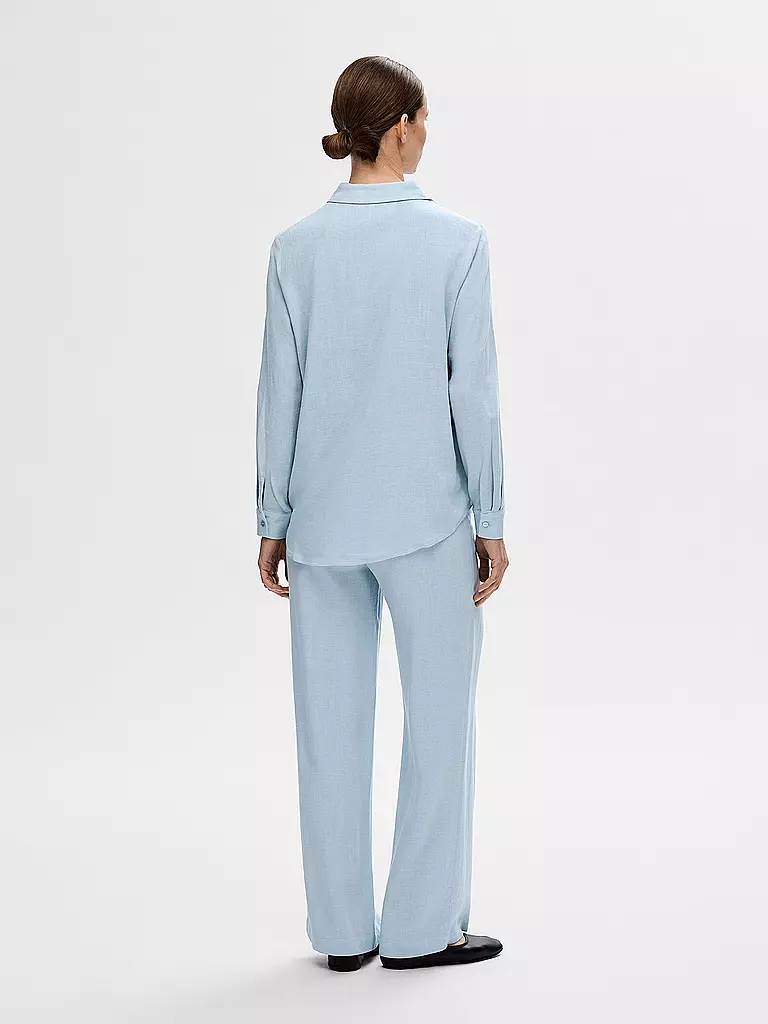 SELECTED FEMME Leinenhose Jogging Fit  SLFVIVA-GULIA hellblau