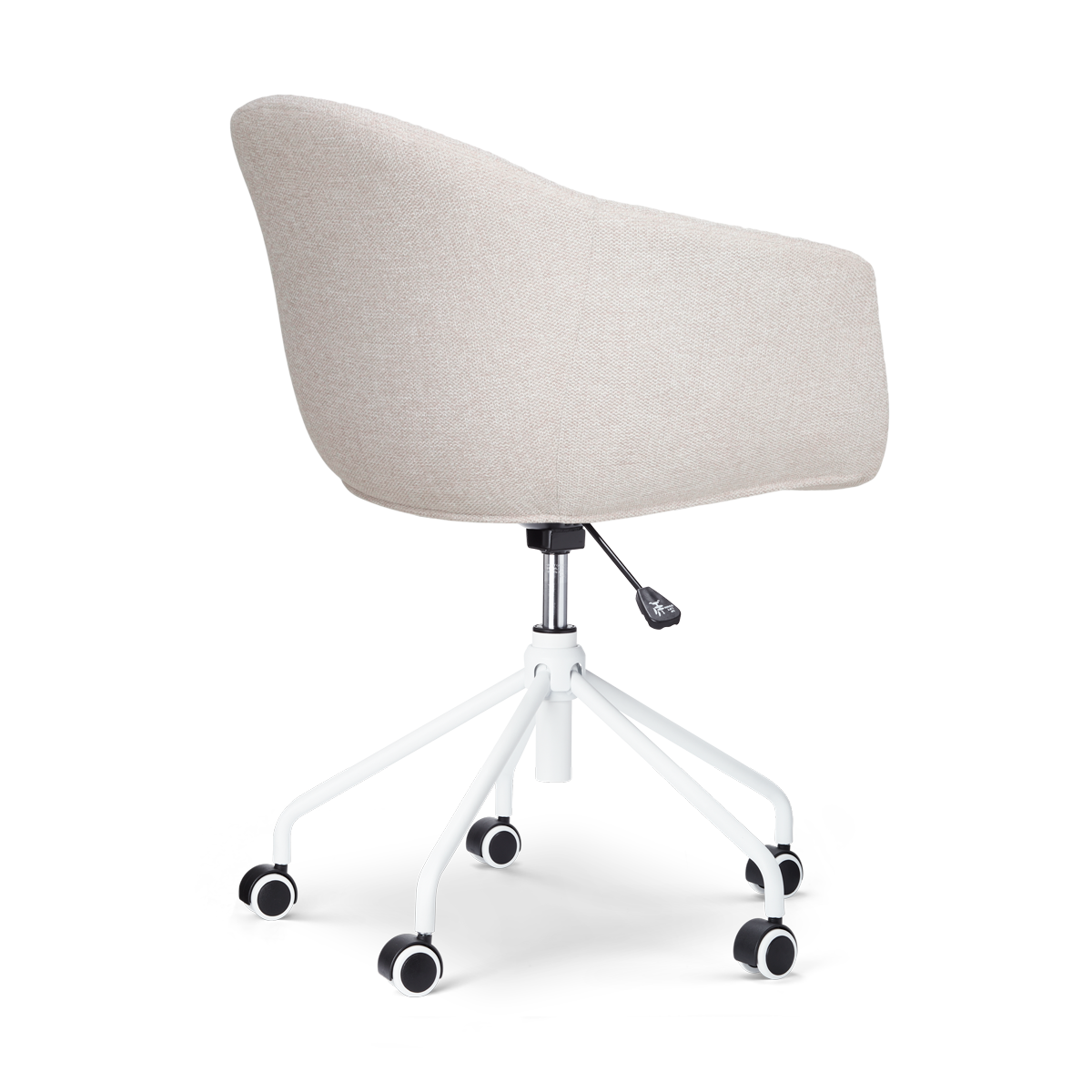 Nolon Nout-Otis Bureaustoel Beige - Armleuningen - Wit