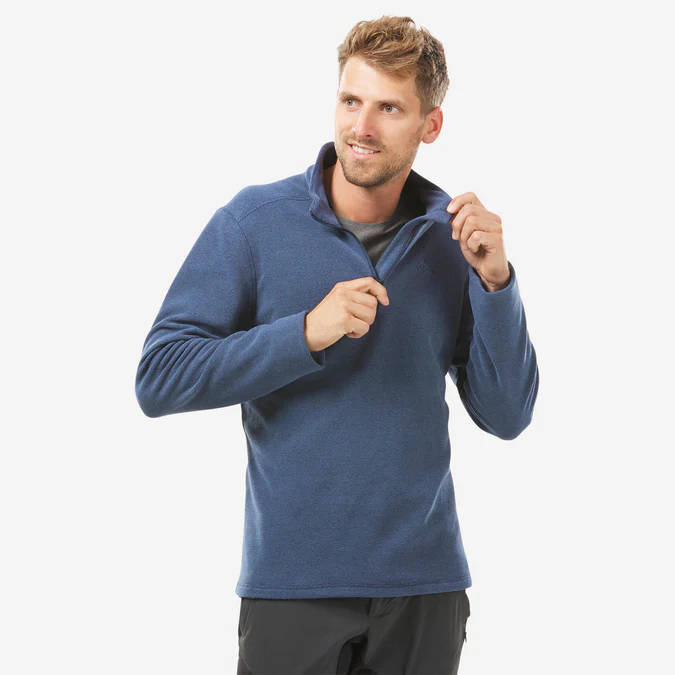 Decathlon Quechua - Casaco de lã polar para caminhadas Quechua MH100 para homem