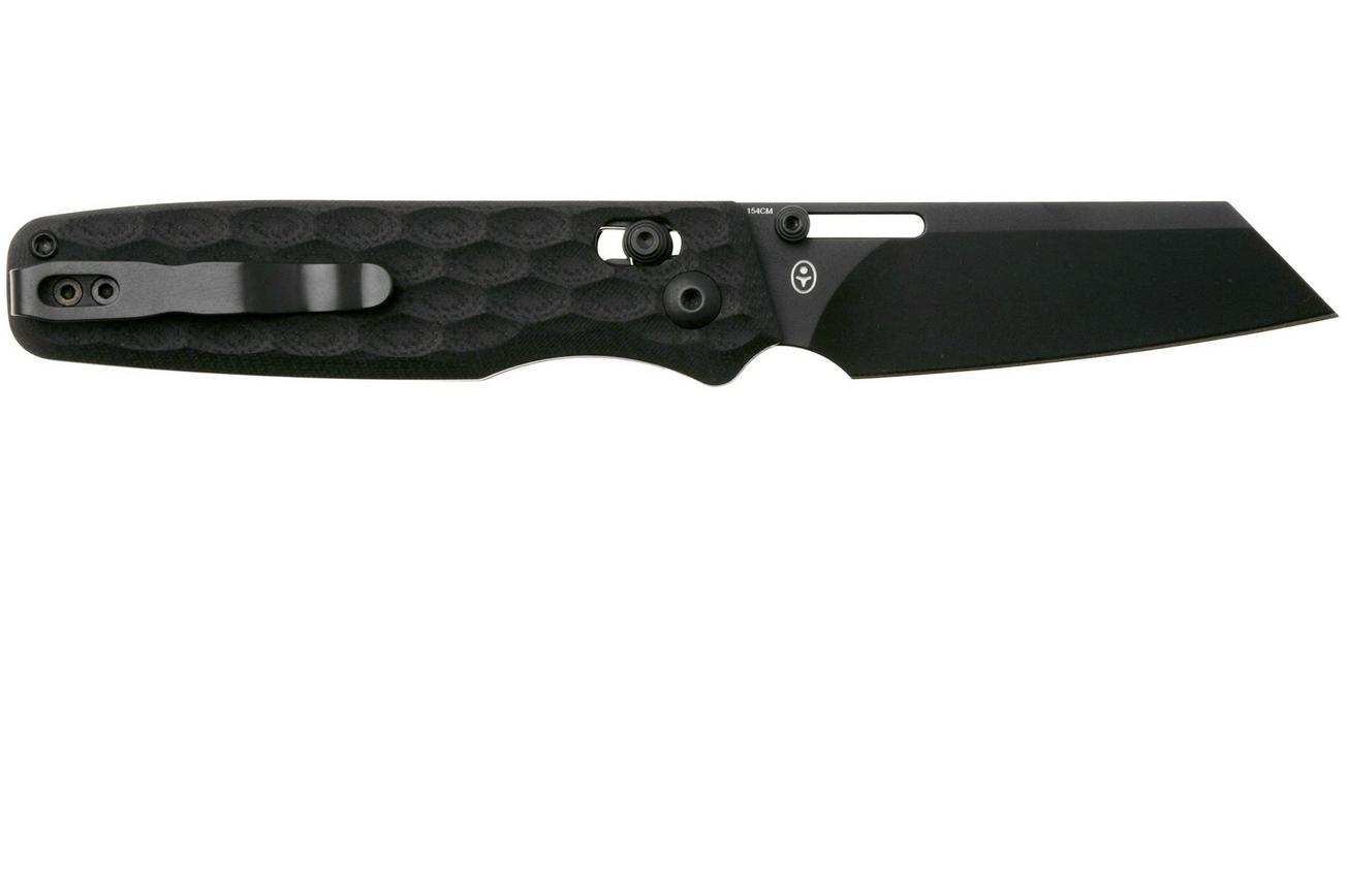 Kizer Vanguard Task V3641C2 Black 154CM, Black G10, zakmes, Nick Consoli design
