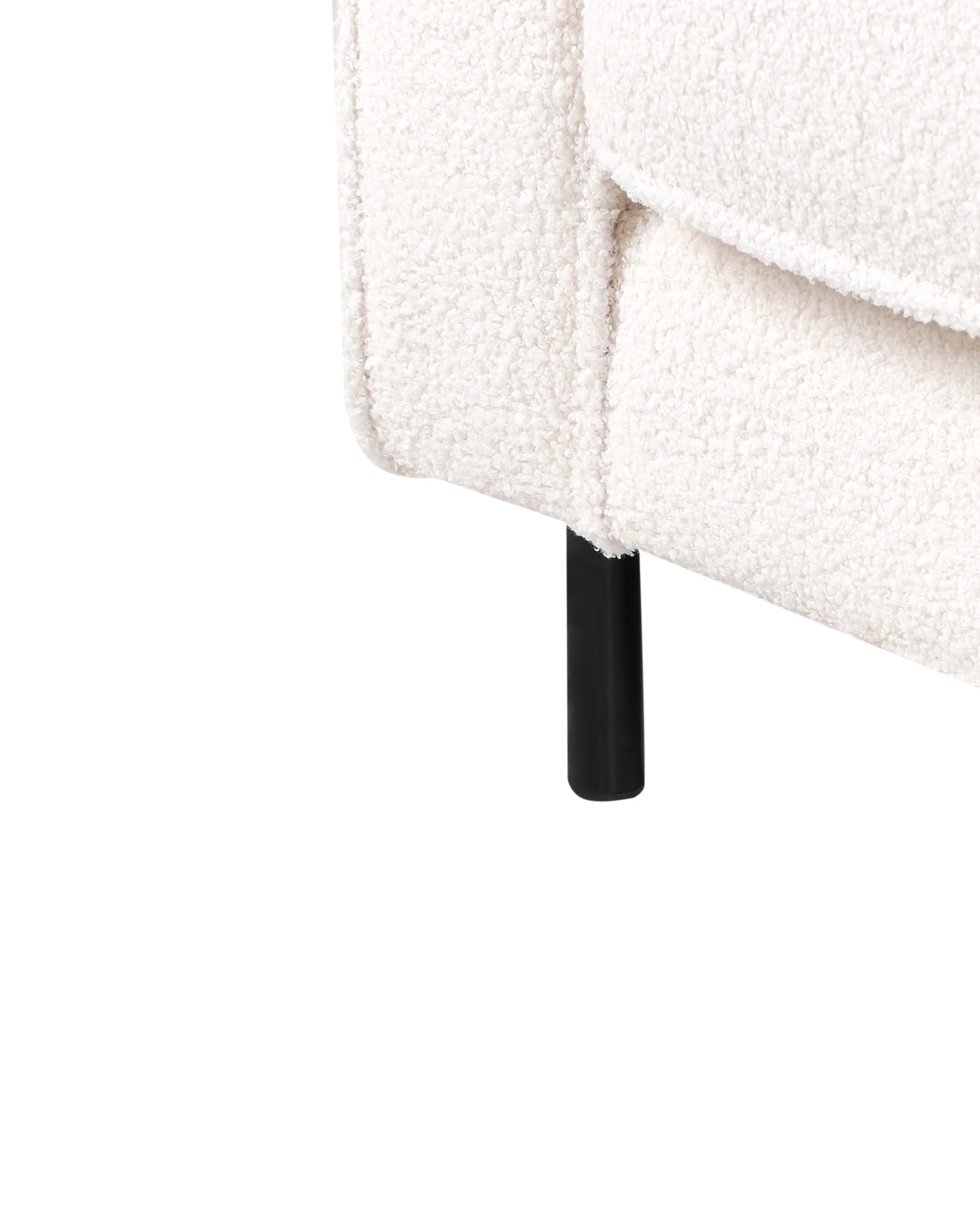 Fauteuil SAVALEN Bouclé Wit