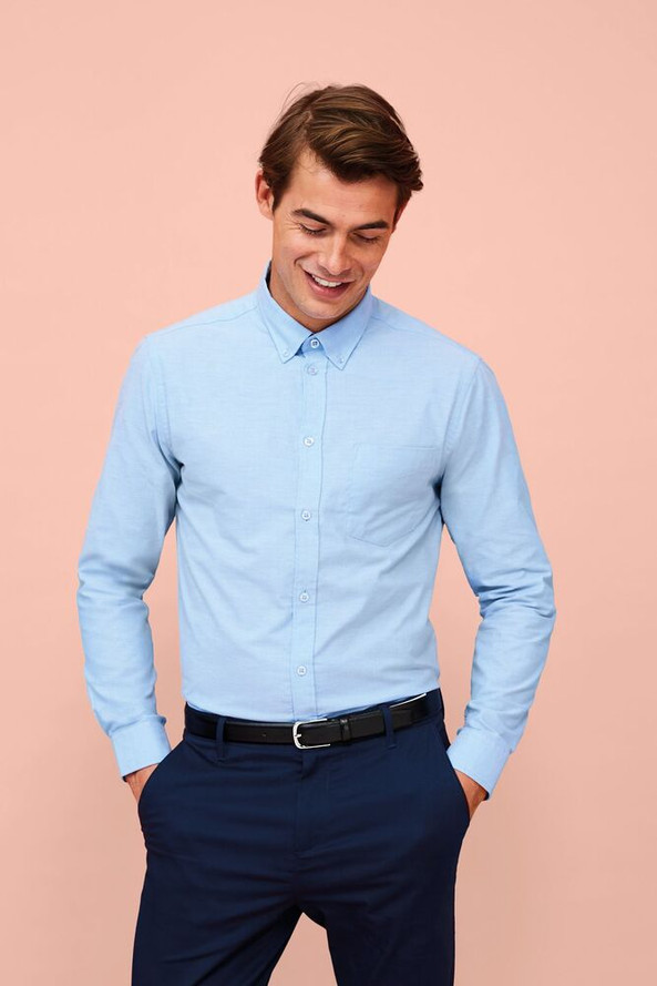 SOL'S 02920 - Boston Fit Chemise Homme Oxford Manches Longues