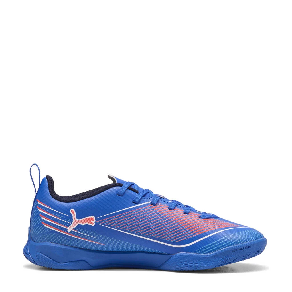 Puma ULTRA 6 Play IT junior zaalvoetbalschoenen kobaltblauw/wit/rood