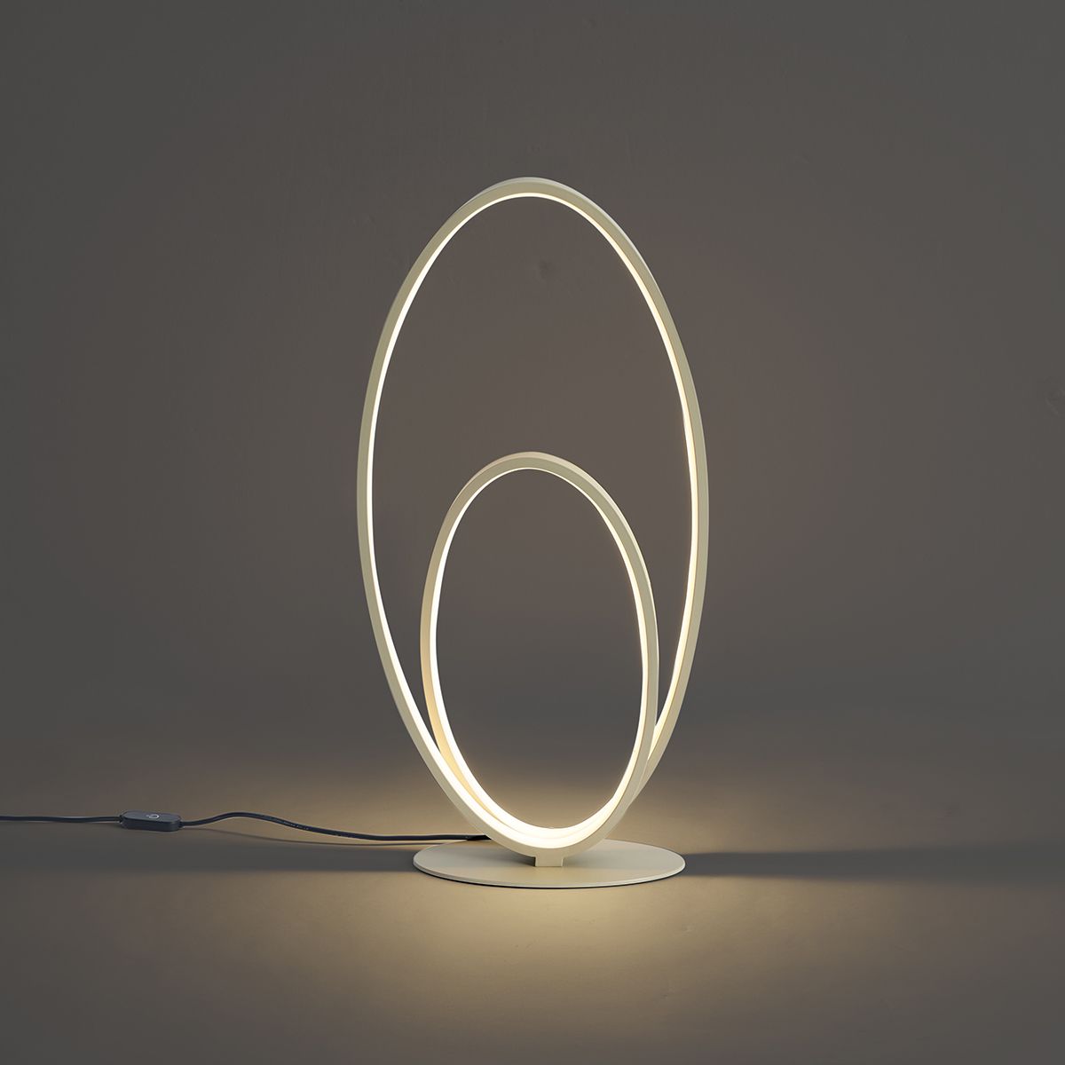Design tafellamp beige incl. LED 3-staps dimbaar - Boomerang