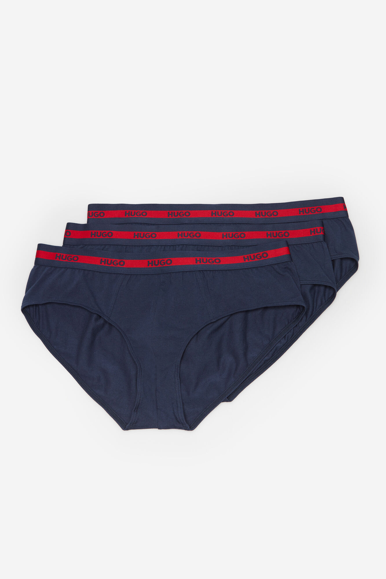 Pack 3 Slip con logo en la cintura - azul marinho
