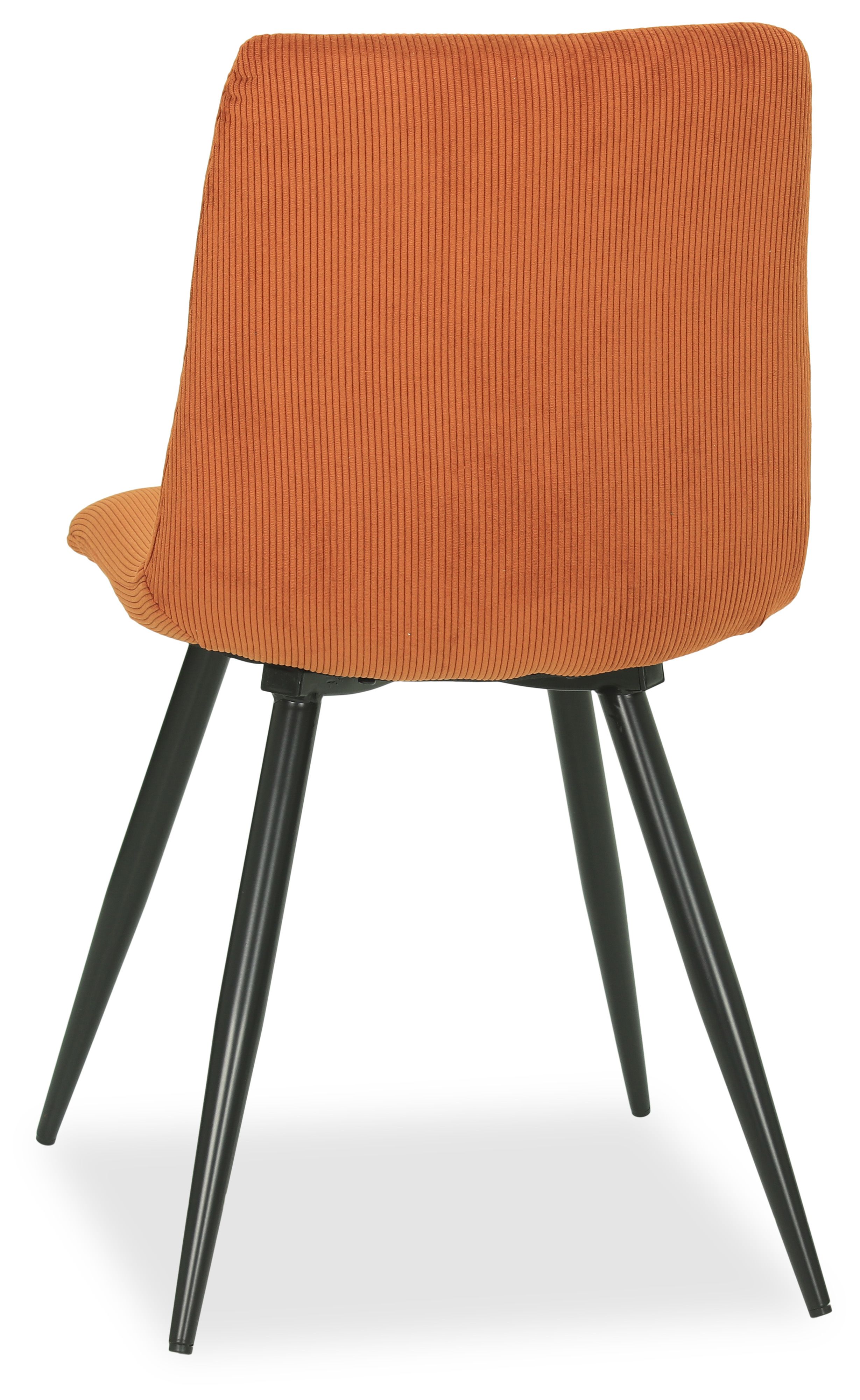 Eetkamerstoel - ribcord rust Noor B45 x D54 x H85 cm