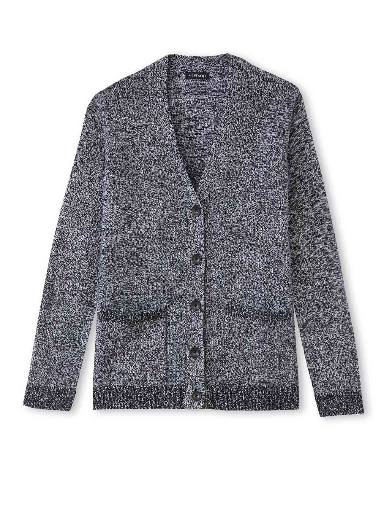 Gilet classique en maille chinée