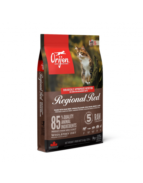 Orijen Whole Prey Regional Red Cat Rund&Zwijn - Kattenvoer