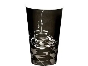 Kaffebæger Pap Ø90xH135mm 40cl 16oz Single Wall Coffeecup,20 ps x 50 stk/krt