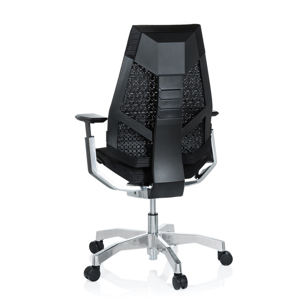 High End Bürostuhl GENIDIA Netzstoff mit Armlehnen hjh OFFICE