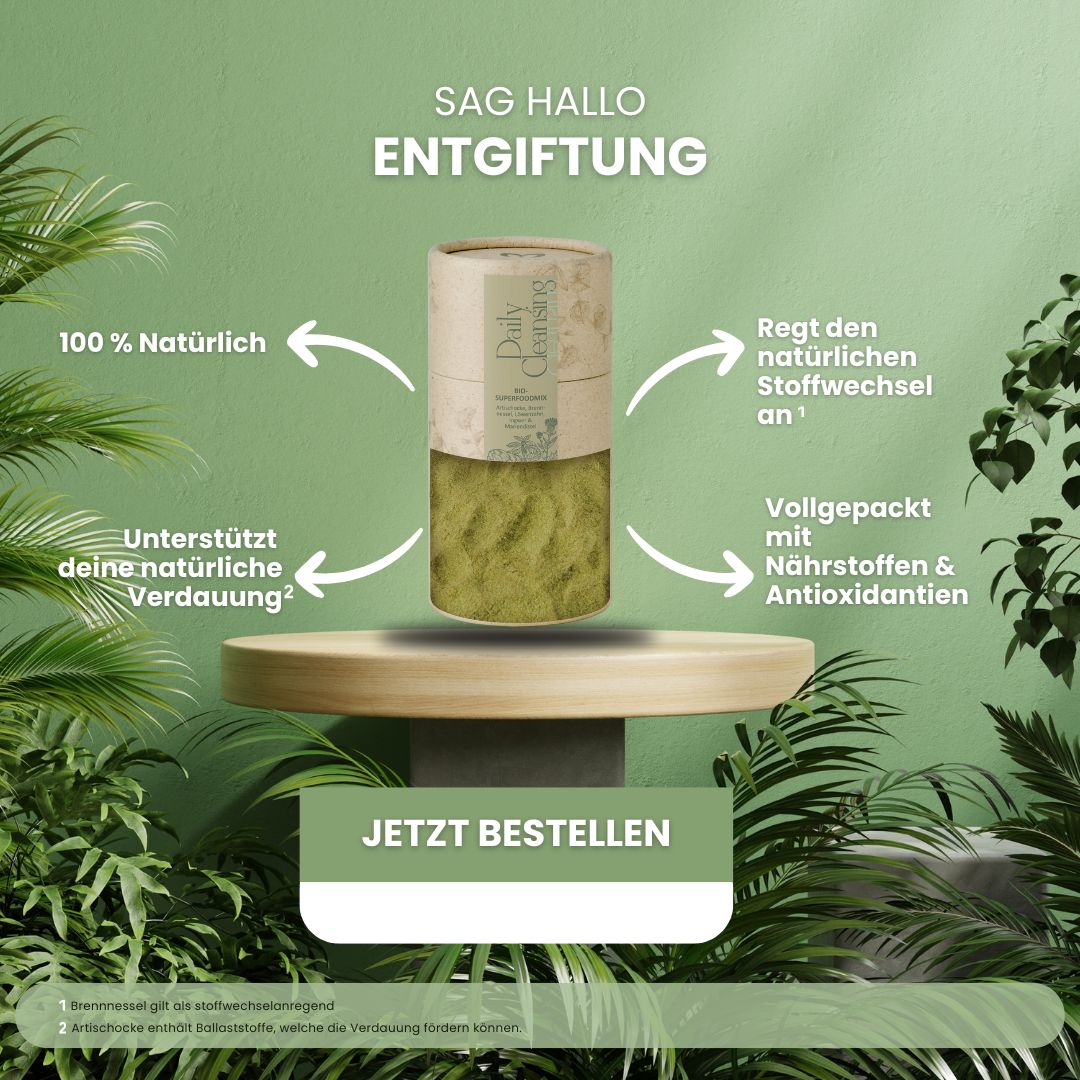 Motai Naturals - Daily Cleansing - Bio-Superfoodmix mit Vitaminen, Mineralien & Ballaststoffen