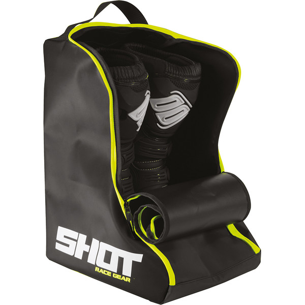 Shot - Sac à bottes Climatic Noir / Jaune fluo