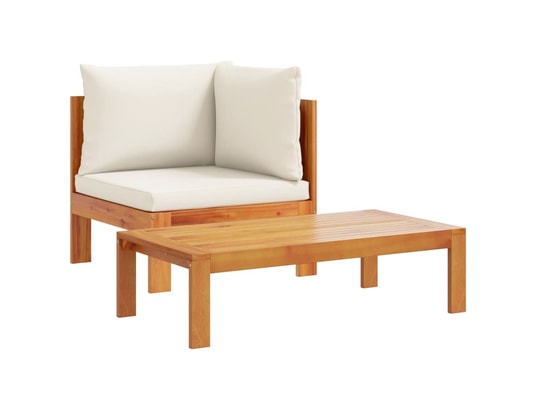 LES TENDANCES - Salon extérieur Salon de jardin-blanc-10 places-68x68x64-496281
